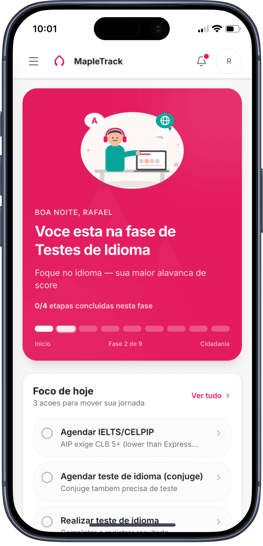 Dashboard — mobile