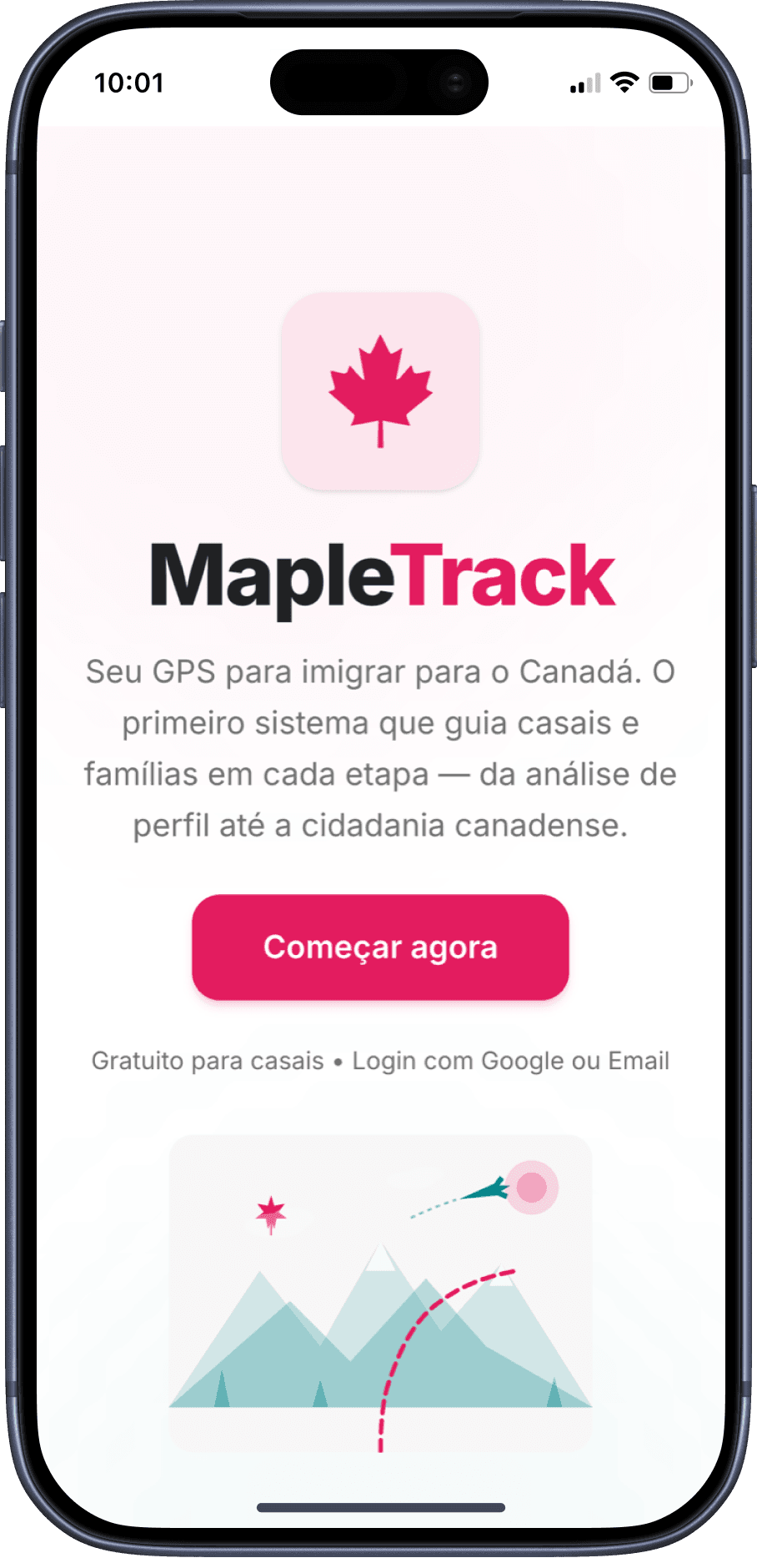 Landing — mobile