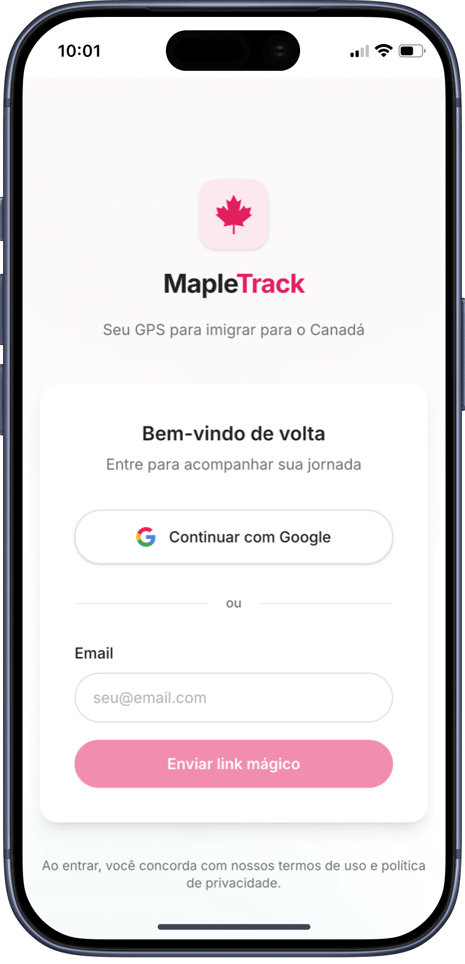 Login — mobile