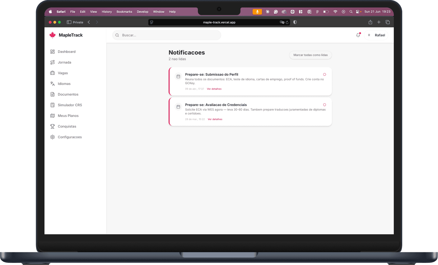 Notifications — stay in sync