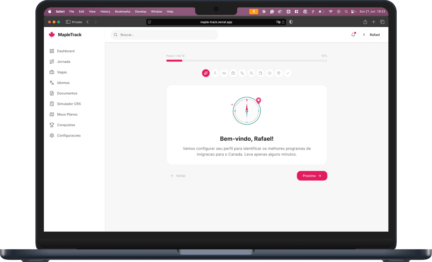Onboarding wizard