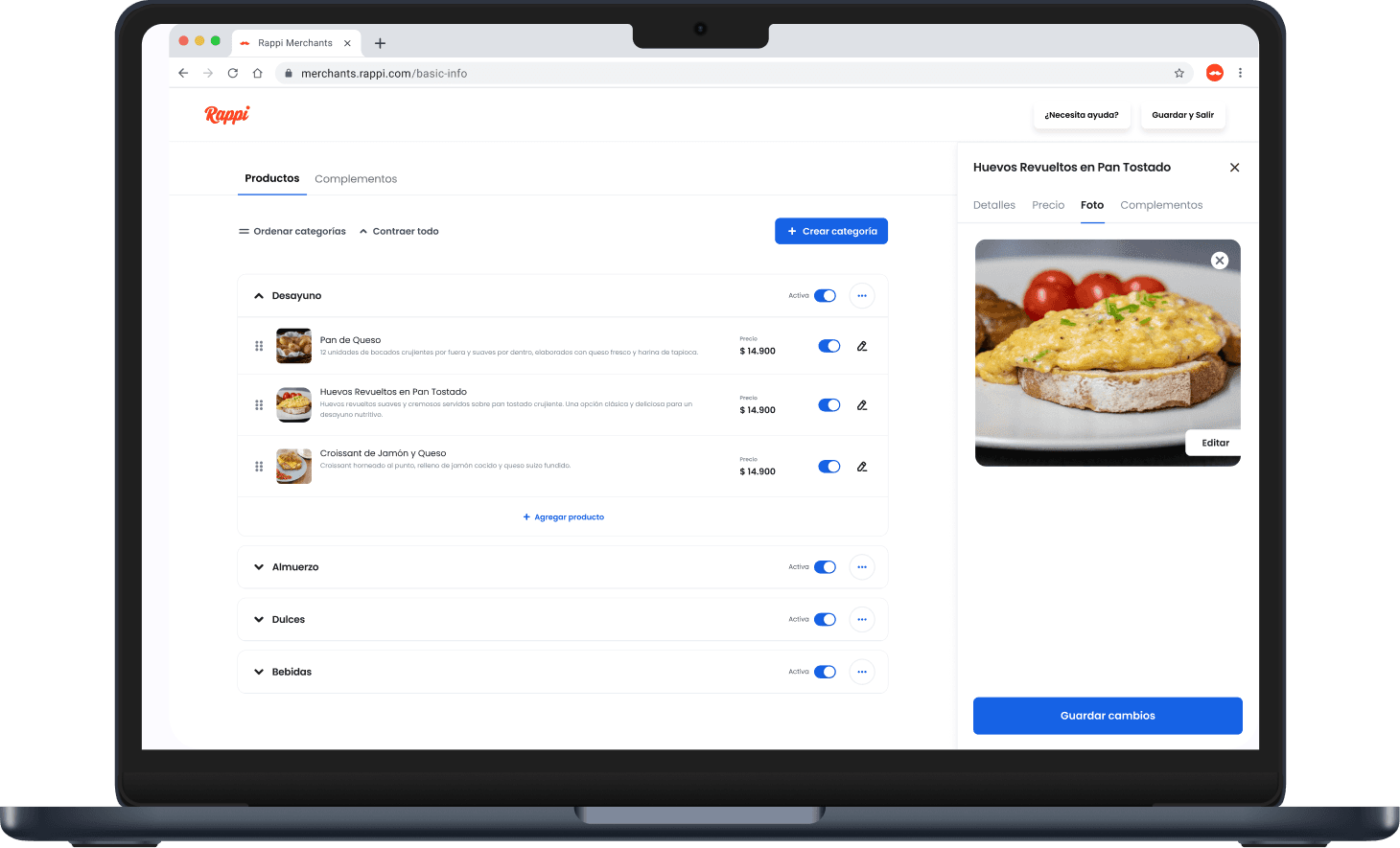 Product with image preview